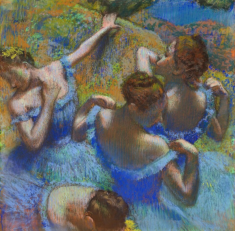 Tänzerinnen in Blau
